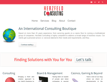 Tablet Screenshot of herzfeld-consulting.com